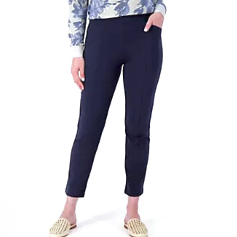 Joan Rivers Navy Blue Women’s Crop Pants 3XL